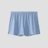 Pantalones Cortos de Boxeador Sueltos de Algodón Transpirable para Hombre, Shorts Deportivos Rayados de Talla Grande para Hombres Jóvenes