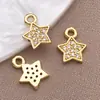 Colar Anjo Lua Zircônia Micro-Pavimentada de Cobre Estilo Europeu e Americano Pingente Pulseira Brincos Femininos Acessórios de Joias DIY Pingente