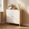 Aparador de hierro y acero estilo vintage para comedor, nuevo mueble para té para sala de estar, mueble bajo de almacenamiento para cocina del hogar