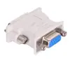 Adaptador de metal con tornillo DVI a VGA DVI24 +5 a VGA 15p interfaz macho a hembra tarjeta gráfica monitor