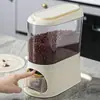 Balde de Arroz Doméstico Armazenamento de Sanduíches na Cozinha Caixa de Armazenamento de Arroz Tanque de Arroz Multifuncional de Grande Capacidade Tanque de Grãos Selado à Prova de Insetos e Umidade
