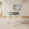 Cadeira de Jantar em Madeira Maciça para Uso Doméstico, Cadeira Moderna Estilo Creme com Almofada Macia, Banqueta de Jantar, Cadeira para Reunião de Hotel, Cadeira de Jantar de Luxo Leve com Encosto, Outros
