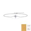 Pulseira de Moissanita com Design Simples e Exclusivo para Mulheres, Luxo Leve de Alta Qualidade Europeu e Americano, Melhor Venda na Amazon, Pulseira para Casal