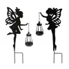 Luz de Fada Solar para Exterior de Ferro Transfronteiriça Luz de Atmosfera para Layout de Pátio Caminho de Jardim Vaso de Flores Gramado