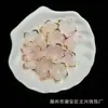 24mm gelatina flor de cuenco de cinco pétalos bronceado dos colores hecho a mano diy accesorios para joyería en línea rojo transmisión en vivo suministro en stock