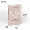 Livro de Dobradura Inglês Moderno Simples Moda Criativa Simulação Livro Sala de Estar Hotel Decoração Suave Livro Enfeites de Mesa
