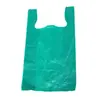 Descartável preto, azul, rosa, branco, verde, etc. Sacolas de compras de plástico HDPE, sacos de lixo, sacolas tipo colete