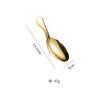 Cuchara de Acero Inoxidable 304 de Mango Corto Cuchara Creativa para Granos de Café Mini Pala para Té de Cabeza Cuadrada Cuchara para Té Cuchara Linda para Postre