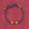 Pulsera de los Ocho Grandes Dioses Guardianes y los Doce Signos del Zodíaco 2026 con Proyección Micrograbada, Pulsera de Hilo Rojo Tejida a Mano para Hombres y Mujeres