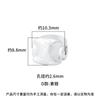 Prata de Lei S999 Geométrico Retrô Assimétrico Contas de Prata Superfície Martelada Prata Pura Pulseira de Contas de Cristal DIY
