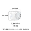 Prata de Lei S999 Geométrico Retrô Assimétrico Contas de Prata Superfície Martelada Prata Pura Pulseira de Contas de Cristal DIY