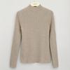 Nova Austrália 16-stitch Worsted Three-strand Thicked Pure Mountain Cashmere Sweater Mulheres Half-high Collar Pit Slim-fit Slim-fit Base Sweater