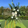 Novo estilo casamento grande estilo arranjo de chão flor simulação flor de seda produto acabado decoração arranjo de flor de eucalipto guia de caminho de palco T arte floral de casamento