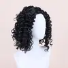 Perucas Europeias e Americanas da Moda, Perucas de Cabelo Curto Sintético de Alta Temperatura para Mulheres, Cabelo Cacheado Preto Africano, Comércio Exterior