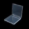 Caja plana cuadrada de 13.5 cm caja de joyería caja de embalaje transparente de PP almacenamiento caja plana Amazon transfronterizo 1.7cm