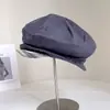Boina Xadrez da Moda para Mulheres, Novo Estilo de Início de Outono, Chapéu de Artista Elegante, Chapéu Abóbora Casual Versátil, Tendência