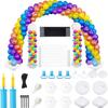 Soporte de arco de globos adecuado para base de inyección de agua, forma de columna de globos, decoración para fiestas de cumpleaños y bodas, diseño de arco