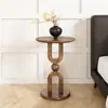 Mesa de Centro, Mesa Auxiliar Redonda Simple Moderna, Mesa Lateral para Sofá de Sala de Estar, Mesa Pequeña Creativa de Mesita de Noche, Uso Doméstico Minimalista