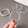 Soporte de Anillo para Exhibición de Pulseras de Acrílico Soporte Bandeja de Almacenamiento Accesorio Soporte de Exhibición de Pulseras con Anillo en C