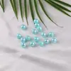 Cuentas Redondas de Acrílico de Color Sólido con Recubrimiento UV y Agujero Recto Accesorios de Material para Joyería Collares Correas de Celular Hechas a Mano para DIY