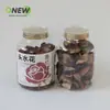 1.9L 150-200g Cáscara de Mandarina Grado Alimenticio Mascota Tarro Transparente Gelatina de Pescado Tinta Rosa Roja Tónico Tarro Sellado