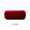 Ruyiniao Hilo de 2 mm Hebra Redonda Hilo de Algodón Hueco Tejido a Mano DIY Material para Bolsas Hilo Grosor Medio Bola de Lana Crochet
