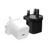 Cargador de 20W Tipo C Adecuado para Apple iPhone 15 Pro Teléfono Móvil Samsung Cargador Rápido PD Enchufe Triangular