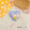 Nuevo Estilo Coreano Parche de Tela Bloques de Color Botones Corazón Niñas Bolsas DIY Colgante Ropa Zapatos Sombreros Bufandas Accesorios