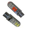 Lámpara LED bicolor para coche T10 5630 8SMD, lámpara bicolor T10, bombilla indicadora de silicona