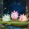 Enfeites Criativos Modernos para Brinquedos, Raposa Espiritual Segura e Serena Caixa Surpresa Galvanizada, Figura de Raposa de Nove Caudas Estilo Chinês Desenho Animado, Modelo Popular da Internet