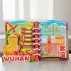 Imanes de Refrigerador de Madera de la Torre del Grulla Amarilla de Wuhan, Regalos Culturales y Creativos, Souvenirs de los Lugares Escénicos de la Ciudad, Stock Listo del Fabricante