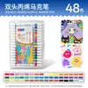 Plumones Acrílicos Transfronterizos con Punta Única y Cuerpo Triangular, 36 Colores de Plumones Acuarela, Set Específico de Arte para Dibujo Infantil