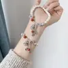 Pulseira de Contas de Bebê Estilo Nacional Vintage Feminina Nicho Alto Padrão Luxo Leve Personalizada Versátil Nova Pulseira 2025