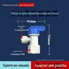 Conector purificador de água 4 pontos conversão cotovelo 3 pontos reto passagem rápida válvula de esfera rosca interna e externa conexões para tubo dispensador de água