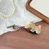 Pinza para el Cabello Adorable y Linda con Forma de Perro de Acetato, Pinza Retorcida, Pinza para el Flequillo, Pinza Lateral, Pinza de Alta Gama para la Parte Posterior de la Cabeza