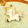 Serie Unicornio accesorios de joyería DIY colgante único de gota de aceite estrella de cinco puntas unicornio color caballo colgante de goma elástica