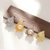 Accesorios para Colgantes DIY de Perlas Soporte Vacío Broche de Colgante Tipo Aguja Accesorios de Colgantes Redondos Planos Japoneses y Coreanos 8-10mm