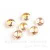 Suministro directo de fábrica cristal galvanizado 14MM nido de pájaro orificio de presión medio cuentas de vidrio accesorios para joyería DIY cuentas sueltas girasol