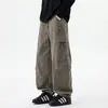 Pantalones de Trabajo Estilo Americano para Hombre, Primavera y Otoño, que Aumentan la Altura y Adelgazan, Nuevo Modelo 2026, Sueltos, de Moda, Versátiles, Multibolsillos, Pierna Ancha