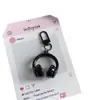 Chaveiro Pingente Minimalista Doce Legal 3D para Fone de Ouvido Estilo Cool Criativo Acessório de Bolsa para Fone de Ouvido Presente para Melhor Amigo