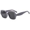 Gafas de sol retro geométricas de montura grande con estampado de leopardo para mujer, estilo europeo y americano de alta gama, adelgazantes para cara grande, gafas transfronterizas, gafas de sol de moda