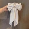Horquilla con lazo de cinta roja para mujer, horquilla con sentido del humor, tocado elegante para el cabello, accesorios para el cabello, accesorios con correa para el cabello