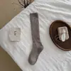 Youjiaxiu Meias Femininas Outono Inverno Novo Estilo Coreano Cor Sólida Estilo Ins Meias Empilhadas Nervuradas 3D Meia-Calça de Algodão