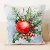 Nueva Funda de Almohada Navideña Transfronteriza Simple Acuarela Coche Soporte Lumbar Almohada Siesta Oficina Funda de Almohada Manta