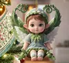 Colgante Acrílico de Nuevo Ángel Lindo Pequeño Transfronterizo Adorno Plano para Espejo Retrovisor de Coche Decoración de Regalo Navideño
