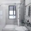 Popular Cabina de Ducha Transfronteriza de Acero Inoxidable, Baño Sencillo con Separación de Seco y Húmedo, Diseño de Cabina de Ducha con Mampara Deslizante