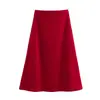 ZA Comercio Exterior 2025 Primavera Nuevo Estilo Europeo y Americano Moda Femenina Elegante Casual Suave Top Conjunto de Vestido Midi