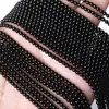 Contas Redondas de Espinélio Preto Natural, Contas Pequenas, Corrente Longa Semi-Acabada Acessórios para Joias de Pulseira Colar DIY Contas 2mm Venda por Atacado de Fábrica