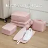 Set de Almacenamiento de Tela con Memoria Antiarrugas Maleta de Viaje Almacenamiento de Ropa Resistente al Desgarro Sin Arrugas Impermeable y a Prueba de Humedad