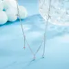 Collar de Zirconia para Mujer 2025 Nuevo Lujo Accesible Diseño de Nicho Accesorios de Colgante de Piedra Preciosa de Gama Alta Joyería de Cadena para Clavícula